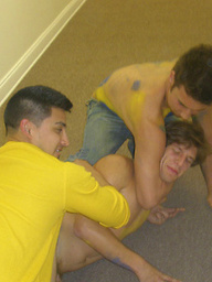 Drunk Frat boys suck each other off