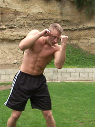 Cute young athlete Phil posing naked