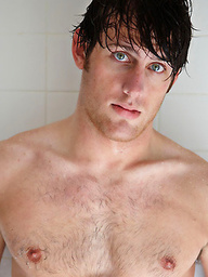 Hairy stud Chad naked