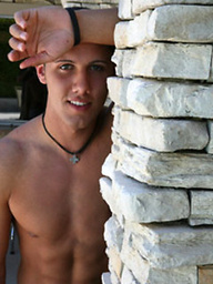 Cute frat jock Lance posing