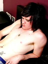 Zaccary Plastic jerks his rock hard cock
