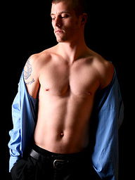 Franke posing naked and jerking off dick