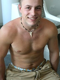 Cute college stud Heath stripping