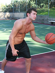 Cedric posing naked