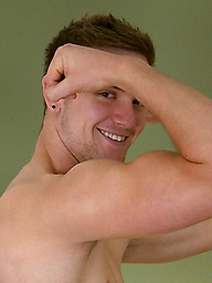 Hunky Straight Joel Shows Off His Thick Uncut Cock & Muscular Body