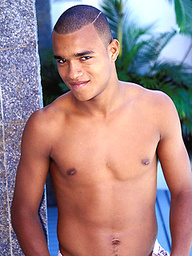 Ebony latino boy Alexandro naked