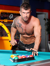 Two hunks play pool then fuck!