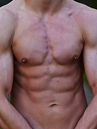 Micah posing naked
