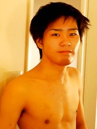 Horny asian twink in shower