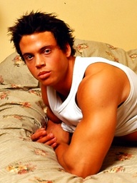Young sexy fitness model Zack Lauren poses