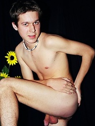 Nice looking twink posing naked