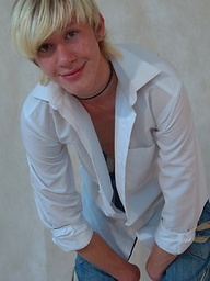 Mark - long haired blond boy is jerking